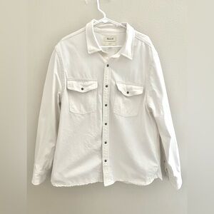 Madewell Denim Shirt-Jacket White Men’s Size XL